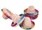 6pcs Mini Straw Hats Wine Bottle Cover for Bottles Mexican Decorations Tiny Sombrero Hats for Fiesta Party Cinco de Mayo Supplies (3.3")